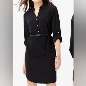 The Limited Ashton Black Shirt Dress